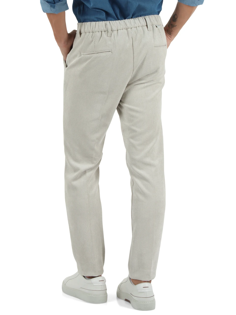 avorio | Pantalone TOM in velluto a coste