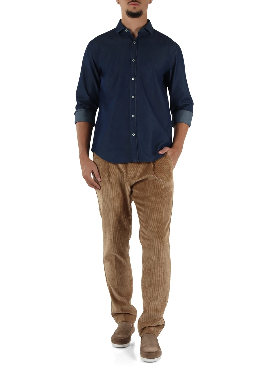 CAMMELLO | Pantalone TOM in velluto a coste
