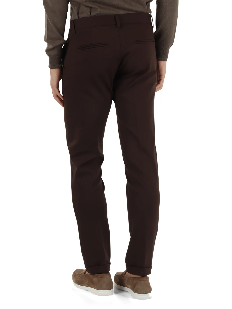 MARRONE | Pantalone BRAINVPAN slim fit in misto viscosa