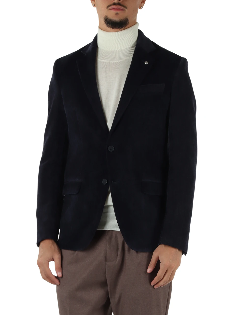 BLU | Giacca monopetto BARTON in velluto