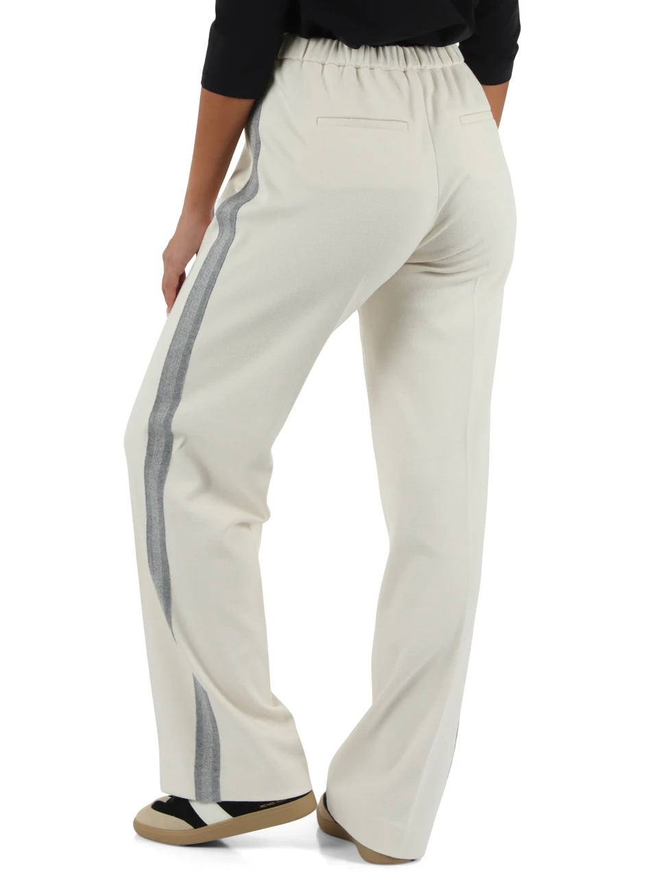 PANNA | Pantaloni sportivi in misto cotone e viscosa con inserti in maglia