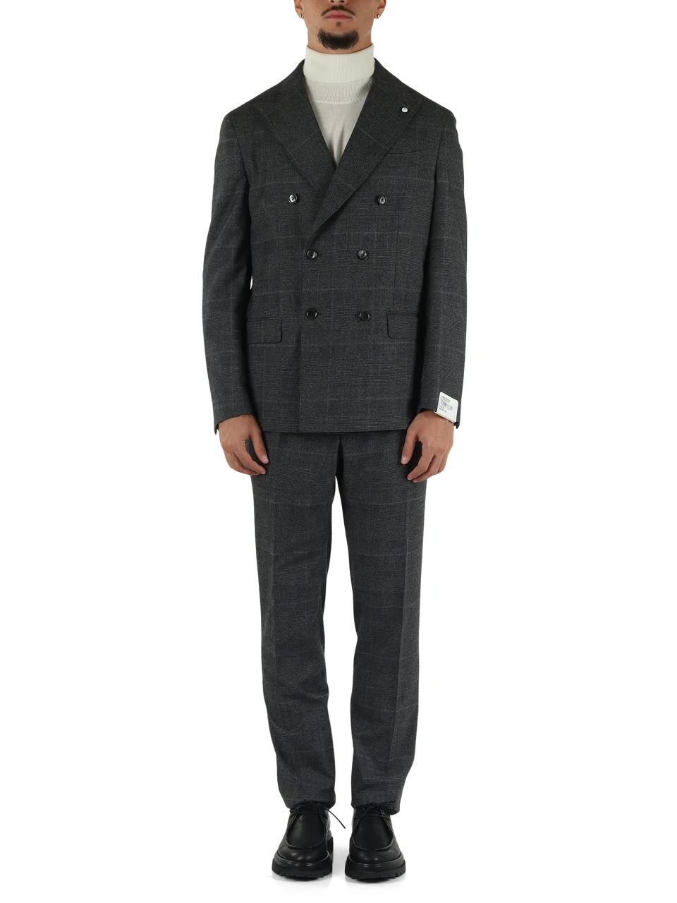 GRIGIO SCURO | Abito due pezzi in lana vergine MATTHEW regular fit