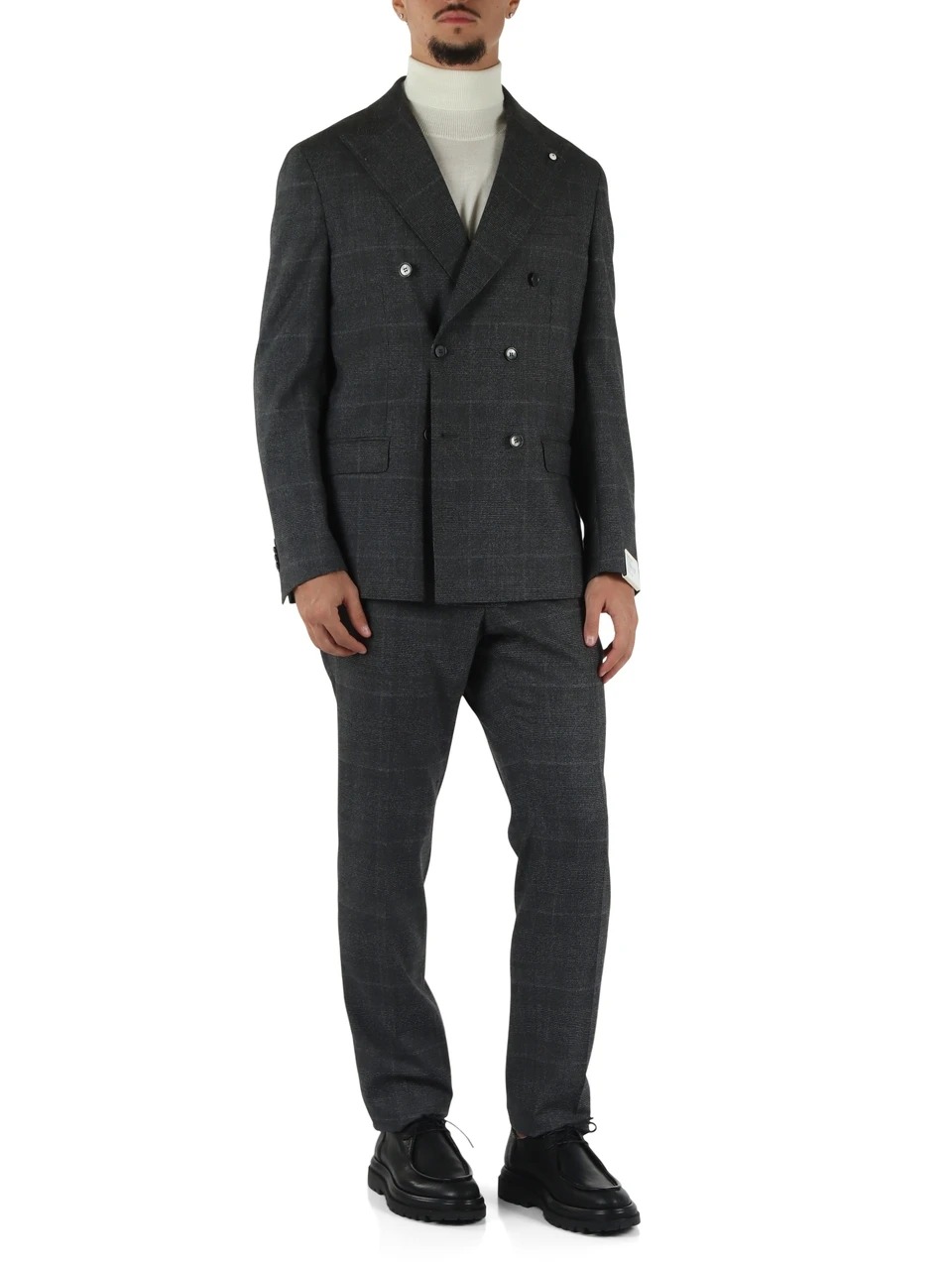 GRIGIO SCURO | Abito due pezzi in lana vergine MATTHEW regular fit