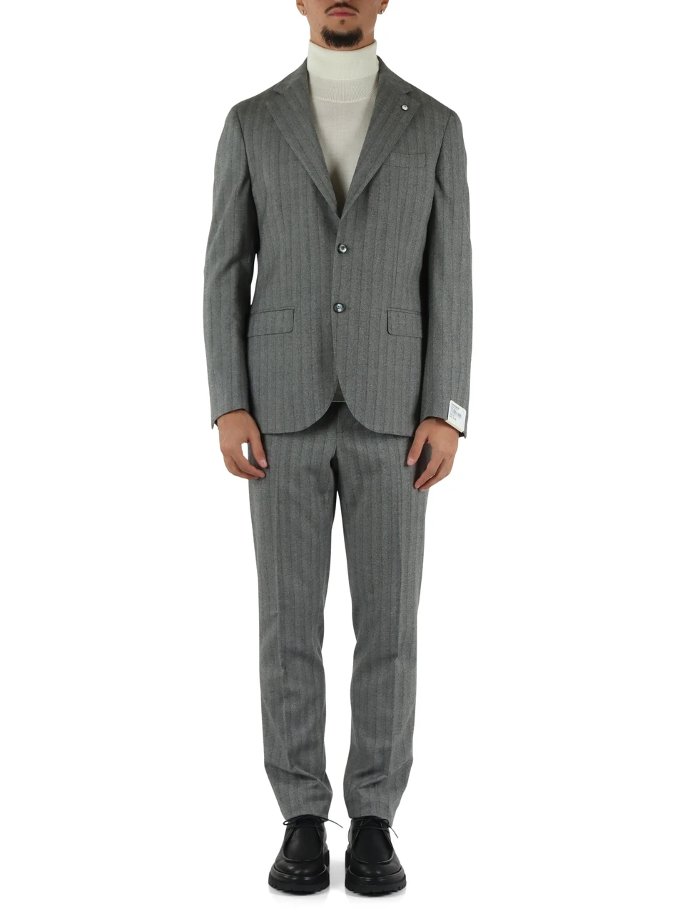 GRIGIO | Abito due pezzi in lana vergine GEORGE regular fit