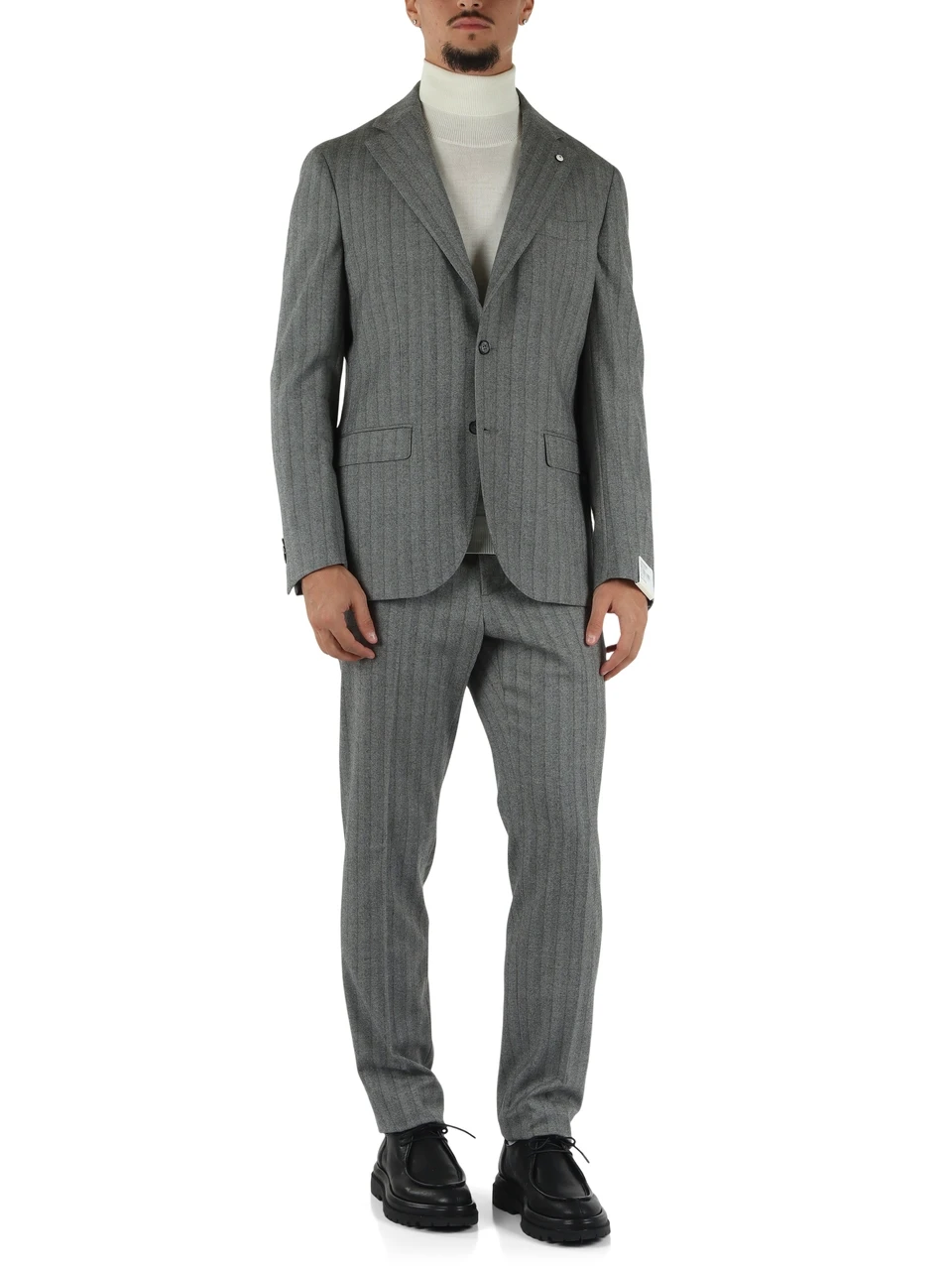 GRIGIO | Abito due pezzi in lana vergine GEORGE regular fit