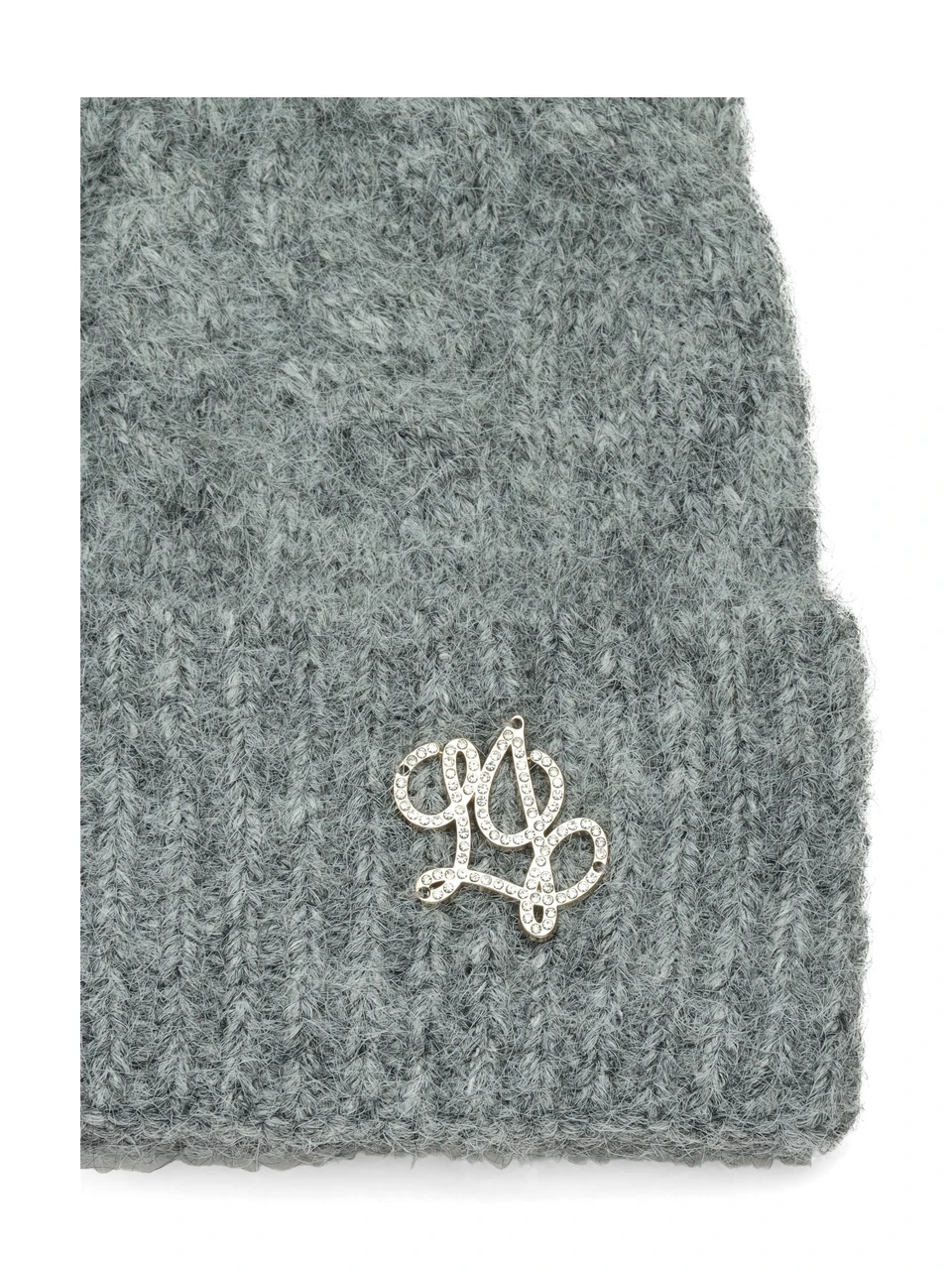 GRIGIO | Cappello a trecce in misto lana