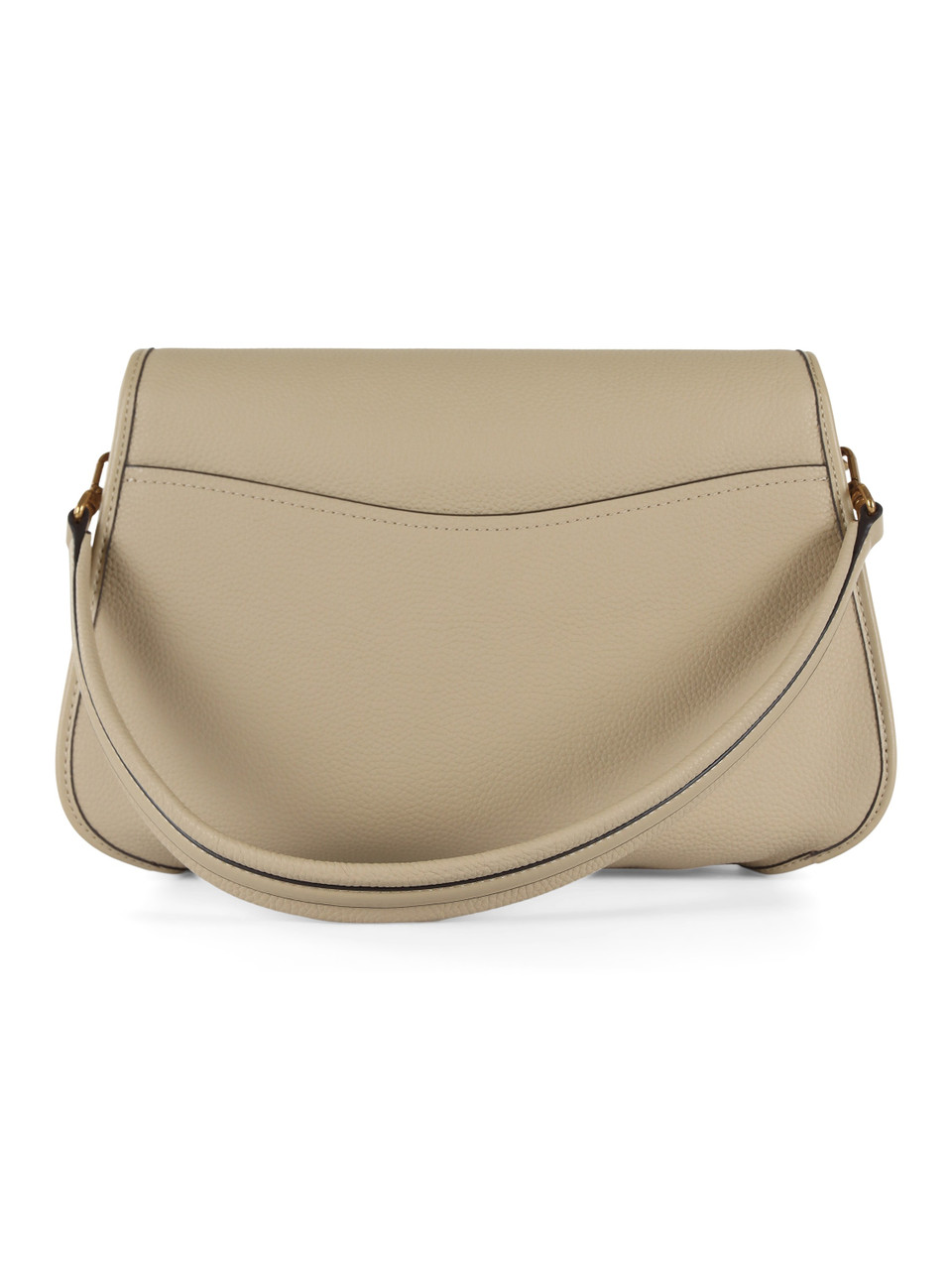 BEIGE | Borsa messenger in pelle martellata HOLMES Medium