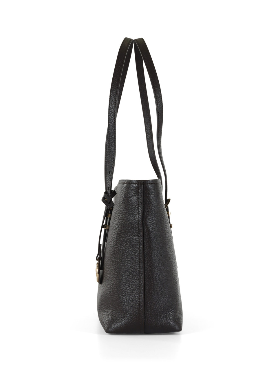 marrone scuro | Borsa tote in pelle martellata QUINN Medium