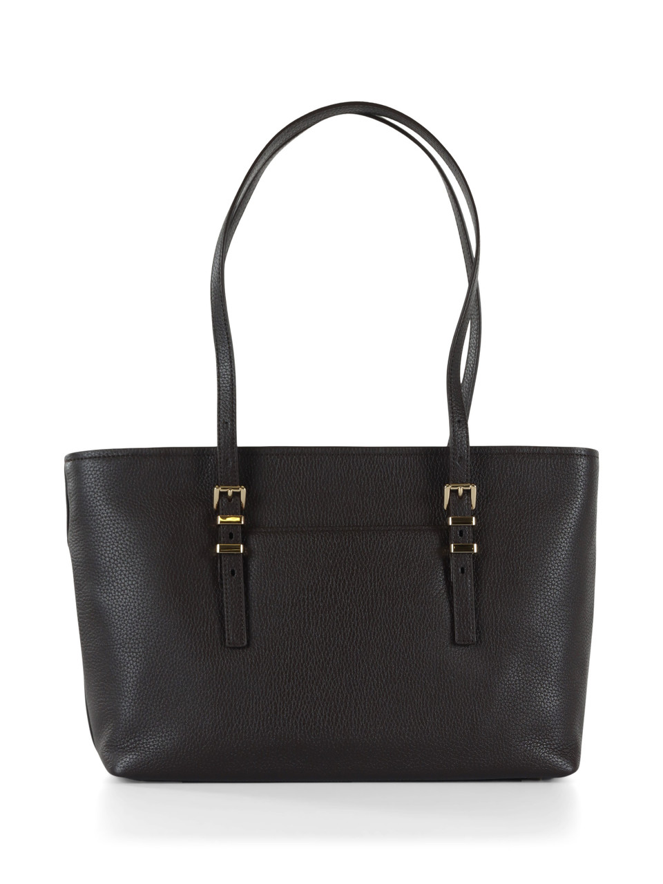 marrone scuro | Borsa tote in pelle martellata QUINN Medium