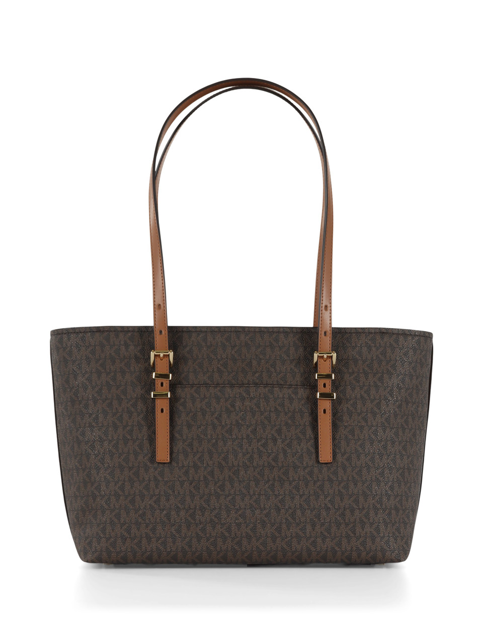 MARRONE | Borsa tote stampa logo QUINN Medium