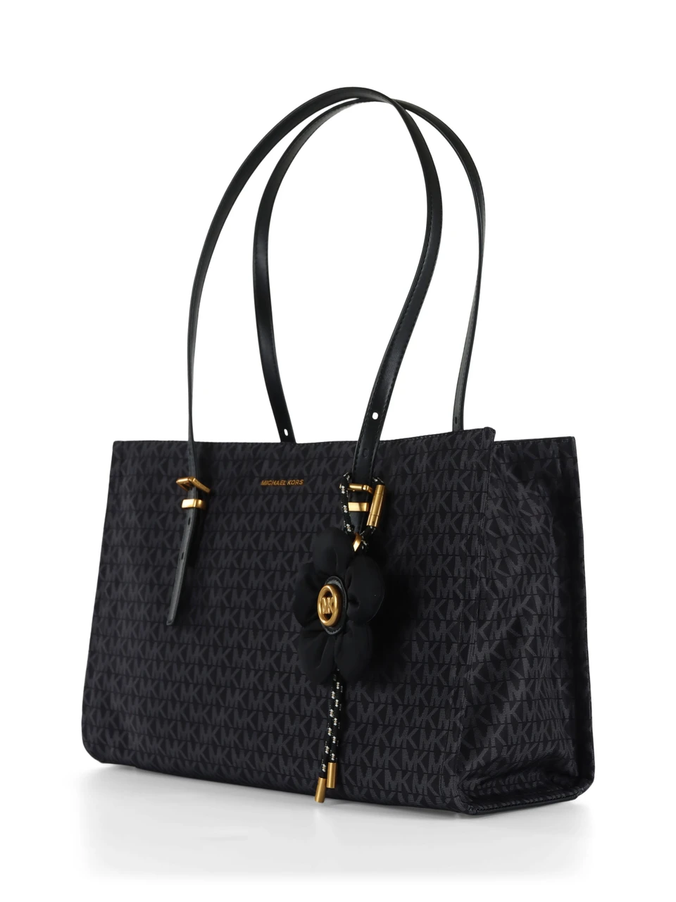 NERO | Borsa tote in tessuto stampa logo ZADIE Medium