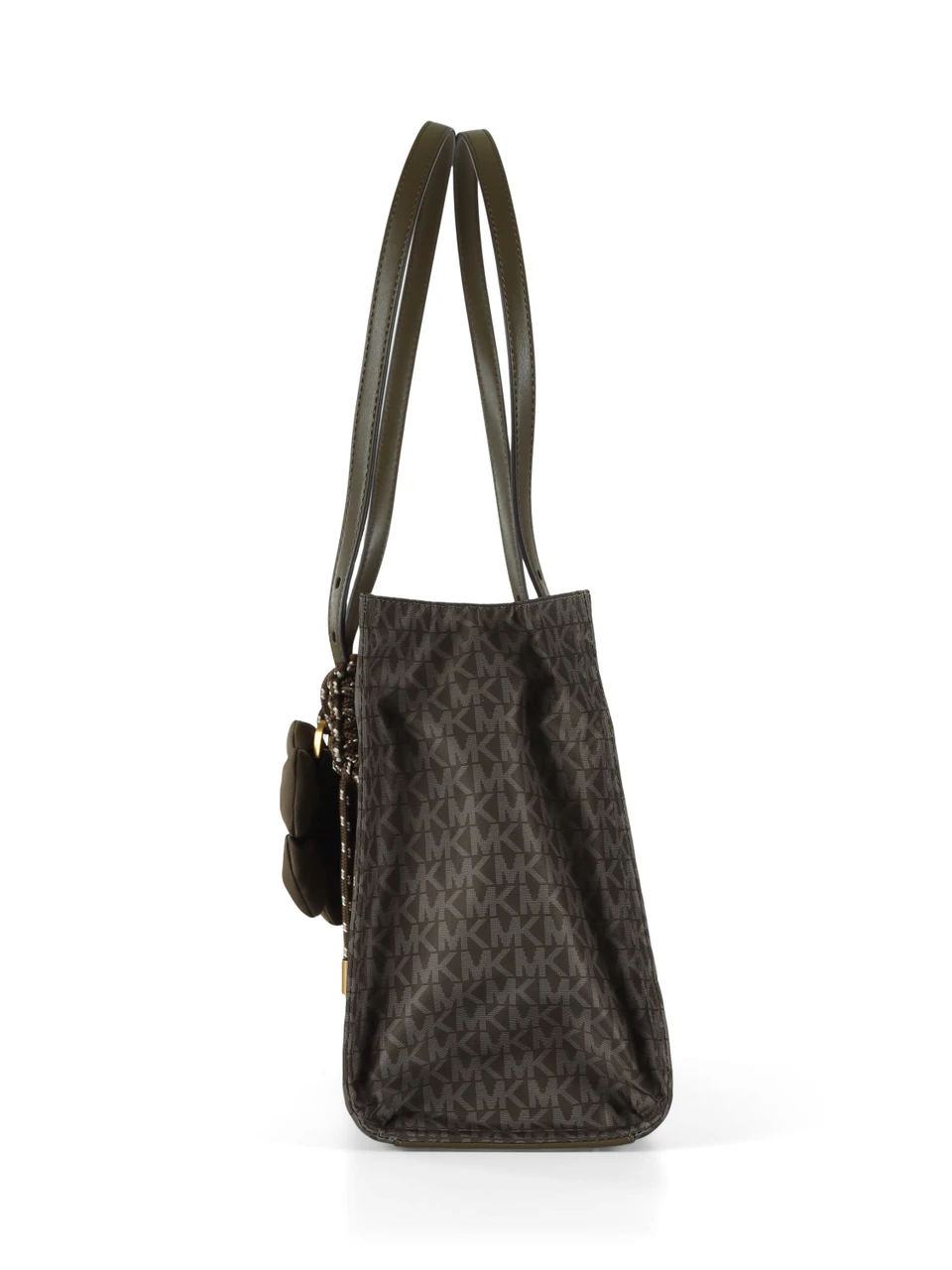 VERDE MILITARE | Borsa tote in tessuto stampa logo ZADIE Medium
