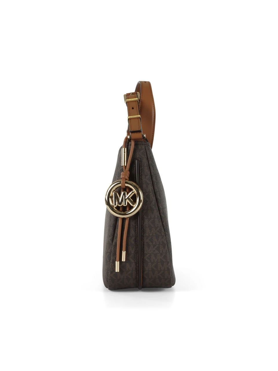 MARRONE | Borsa a spalla stampa logo NOLITA Medium