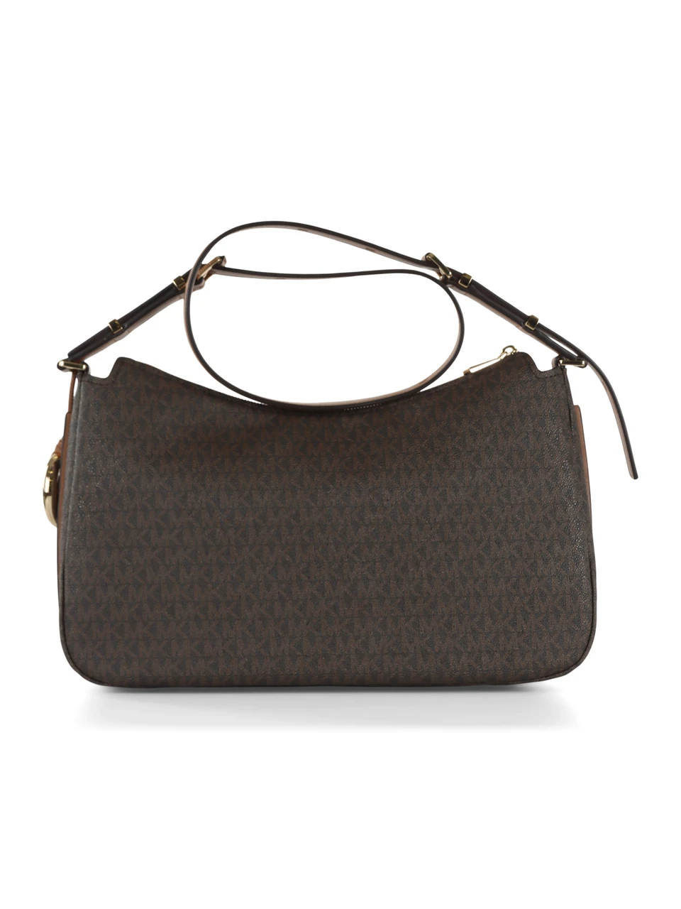 MARRONE | Borsa a spalla stampa logo NOLITA Medium