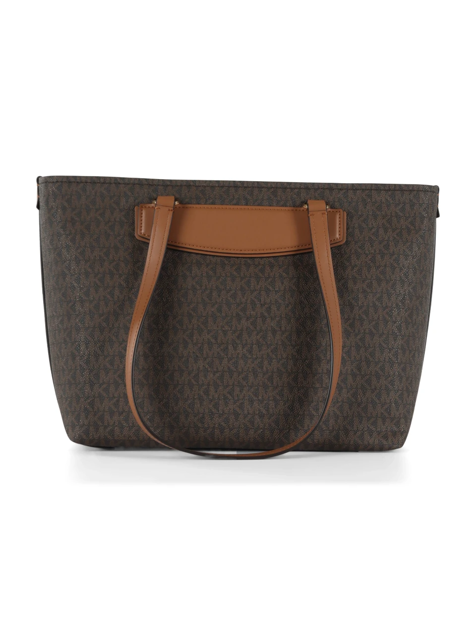 MARRONE | Borsa tote stampa logo JET SET TRAVEL Medium
