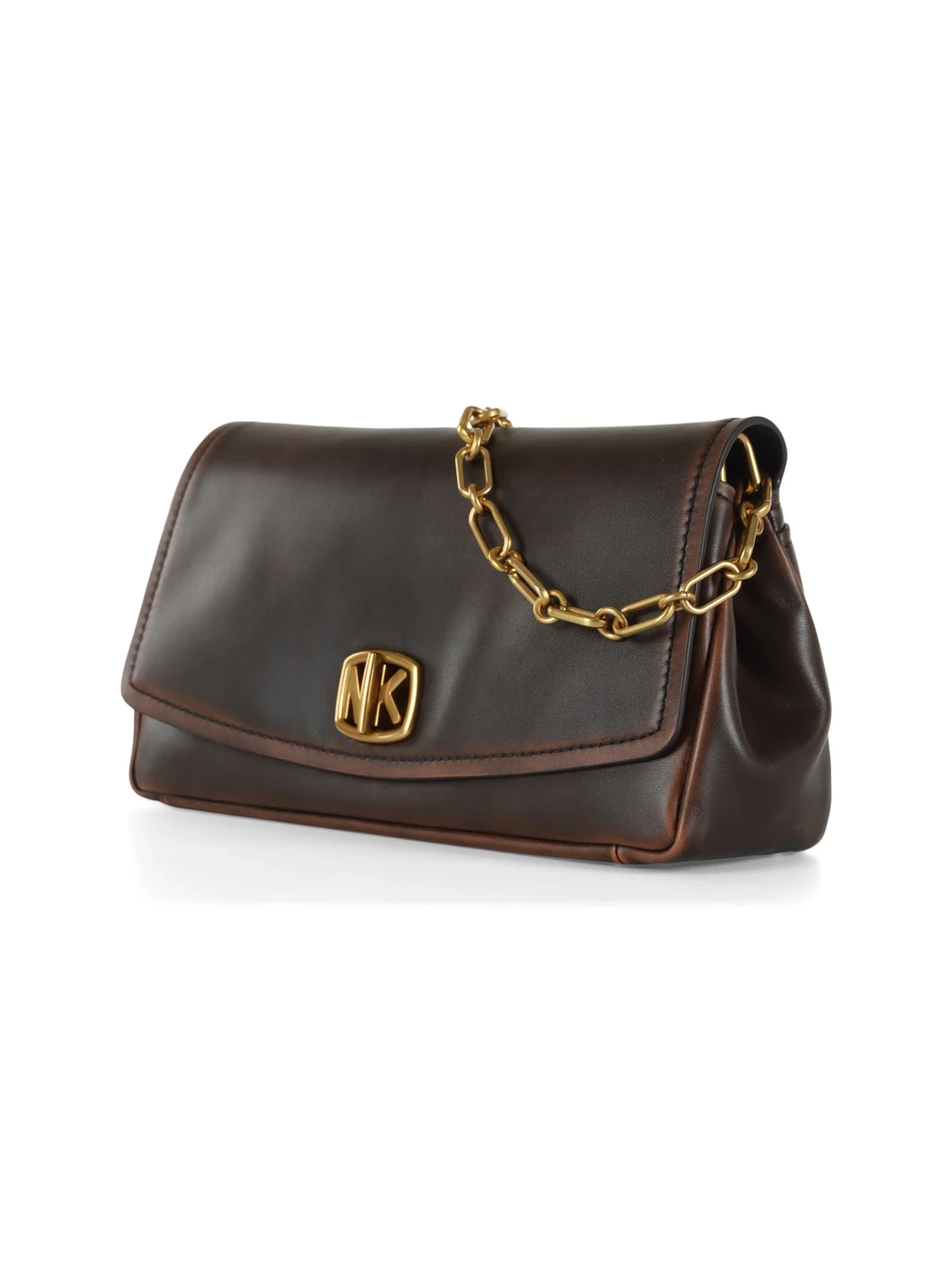 BRAUN | Große Schultertasche aus Leder im Vintage-Look BRYANT