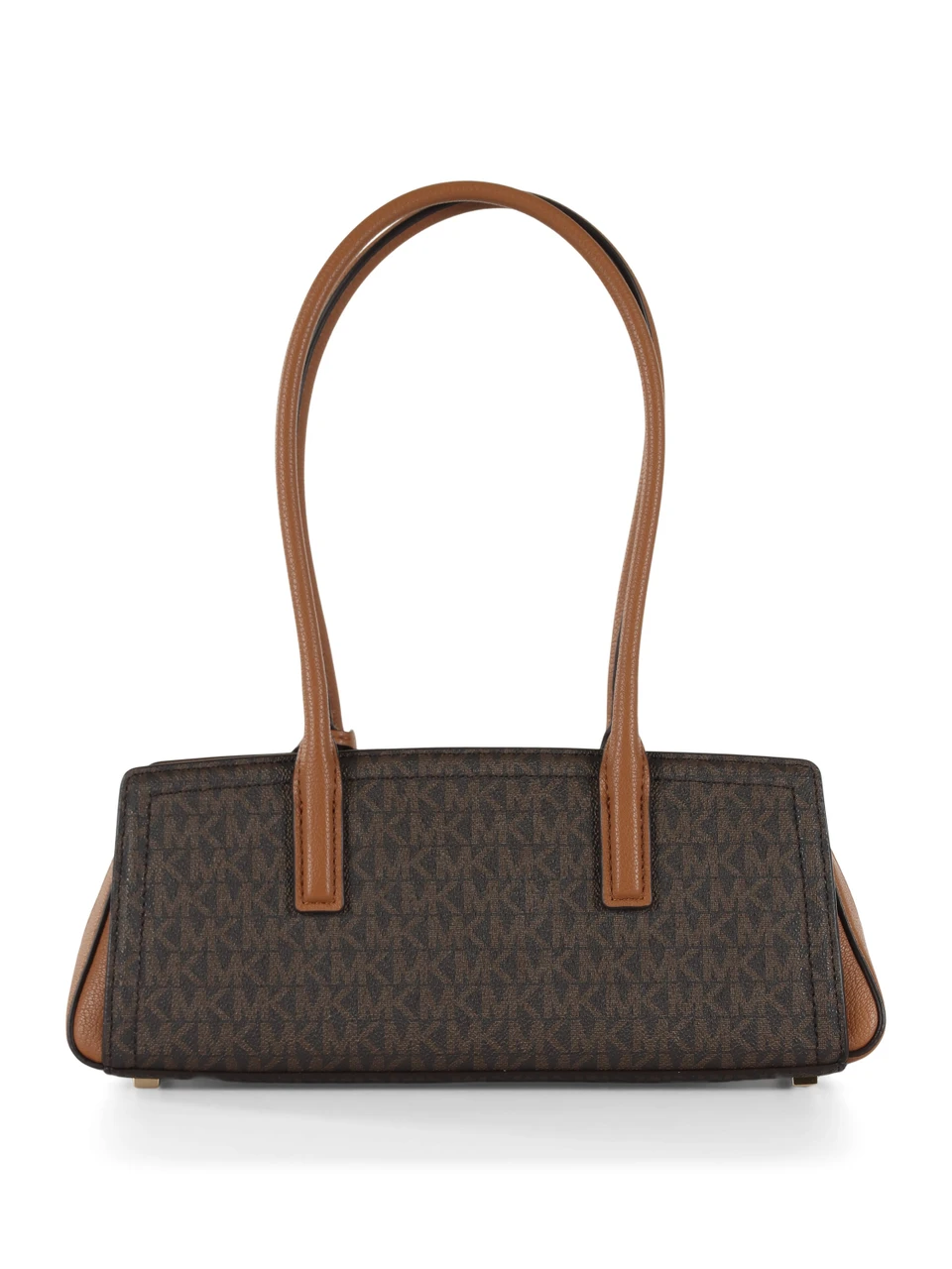 MARRONE | Borsa a spalla stampa logo LAILA Small