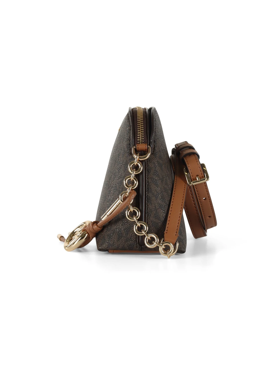 MARRONE | Borsa a tracolla stampa logo FREDDIE Small