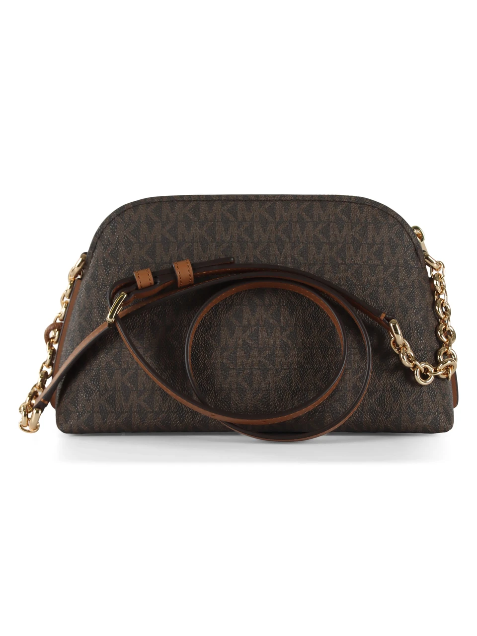 MARRONE | Borsa a tracolla stampa logo FREDDIE Small