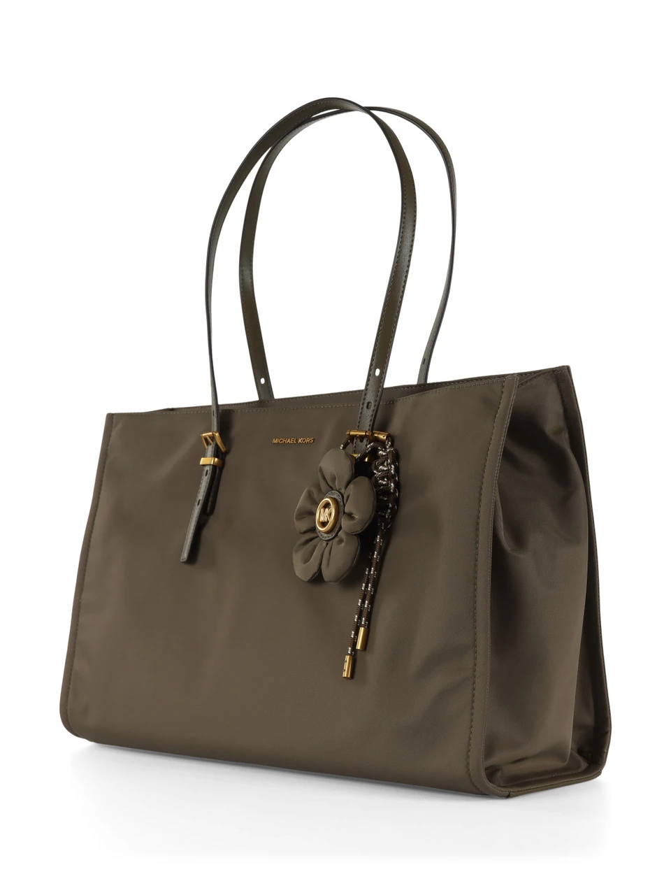 VERDE MILITARE | Borsa tote in nylon NOLITA Large