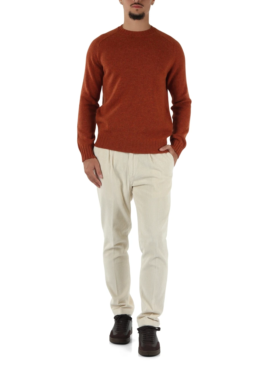 SAHNE | Cordhose mit Bundfalten