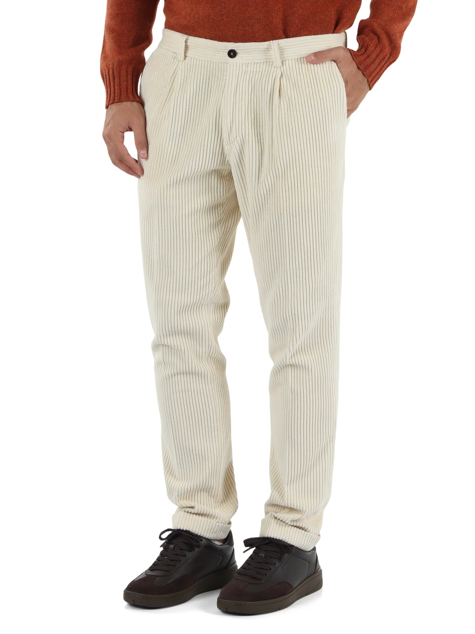 SAHNE | Cordhose mit Bundfalten