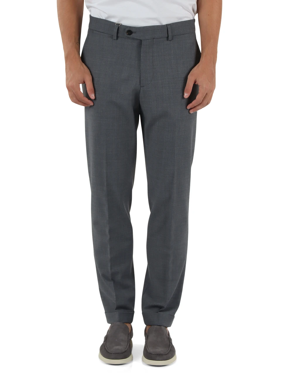 GRAU | Hose aus Wollmischung
