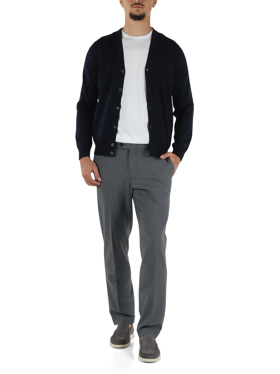 GRAU | Hose aus Wollmischung