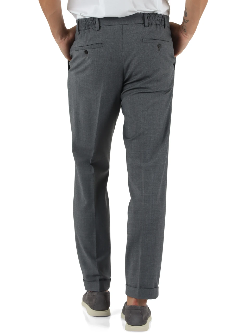 GRAU | Hose aus Wollmischung