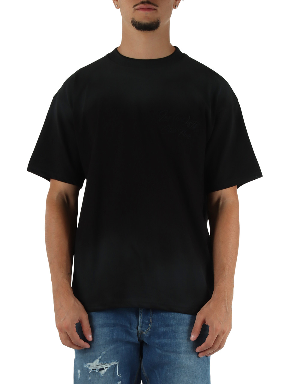 NERO | T-shirt in cotone Box Fit ANGEL