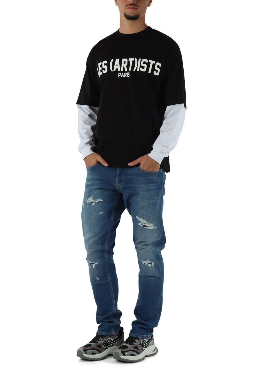 NERO | T-shirt manica lunga in cotone ESSENTIAL