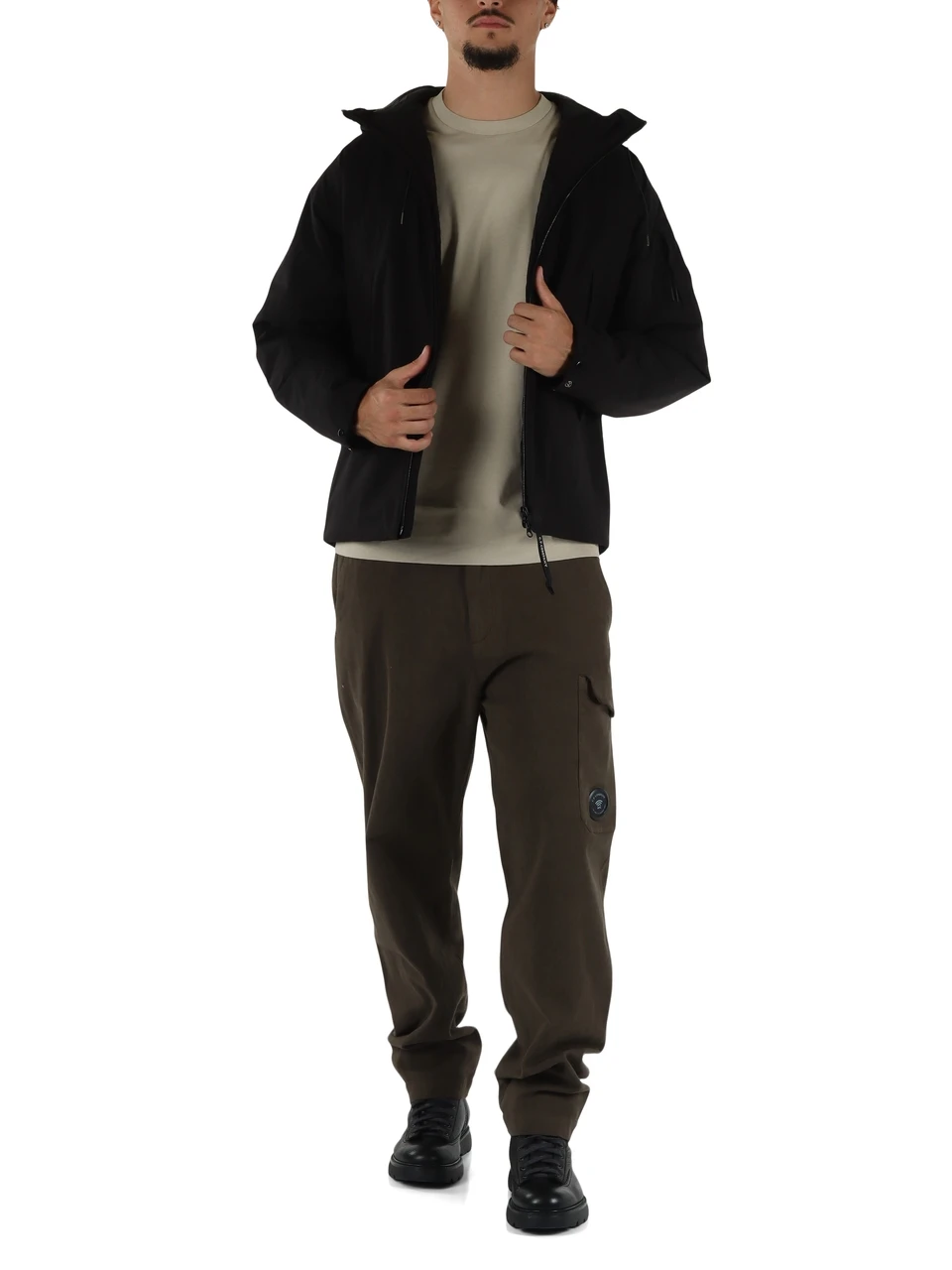 NERO | Giubbino regular fit con cappuccio