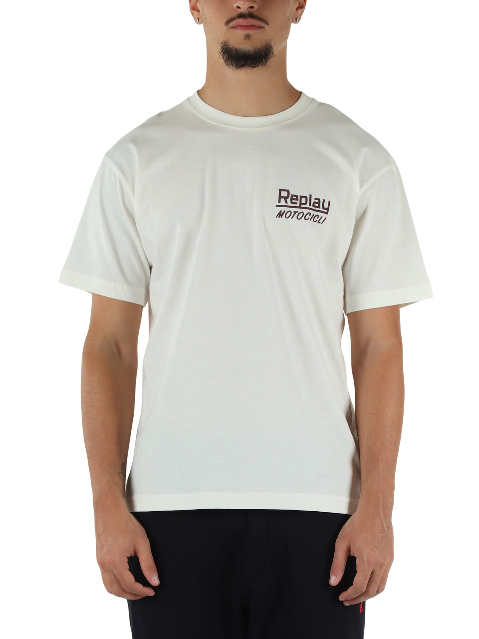 OFF WHITE | T-shirt in cotone con stampa MOTOCICLI