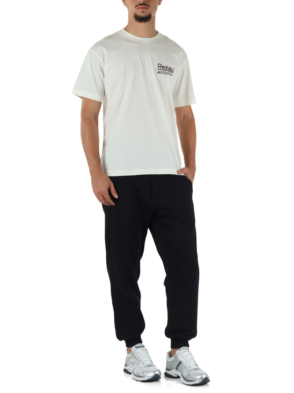 OFF WHITE | T-shirt in cotone con stampa MOTOCICLI
