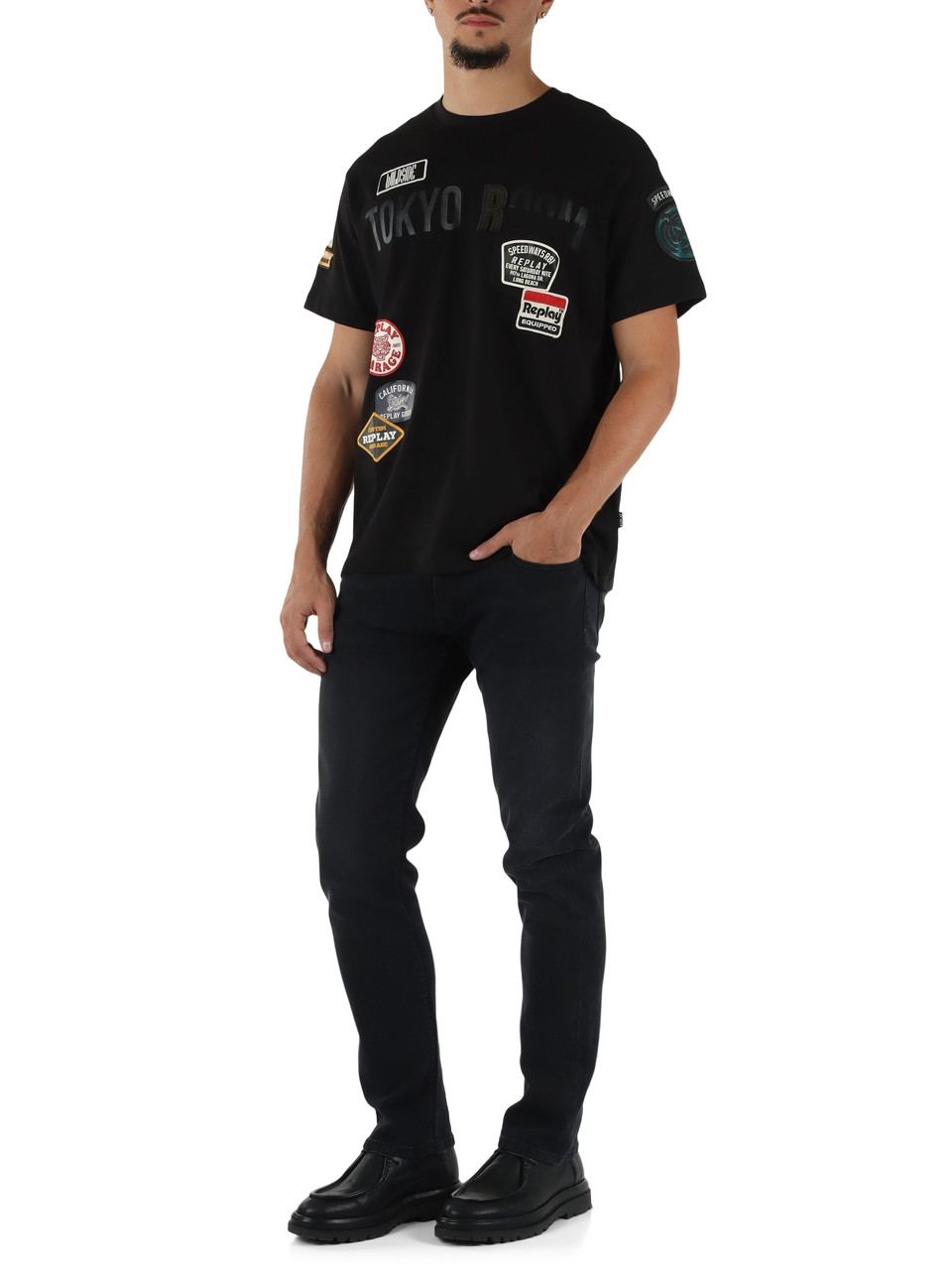 NERO | Pantalone jeans cinque tasche GROVER straight fit