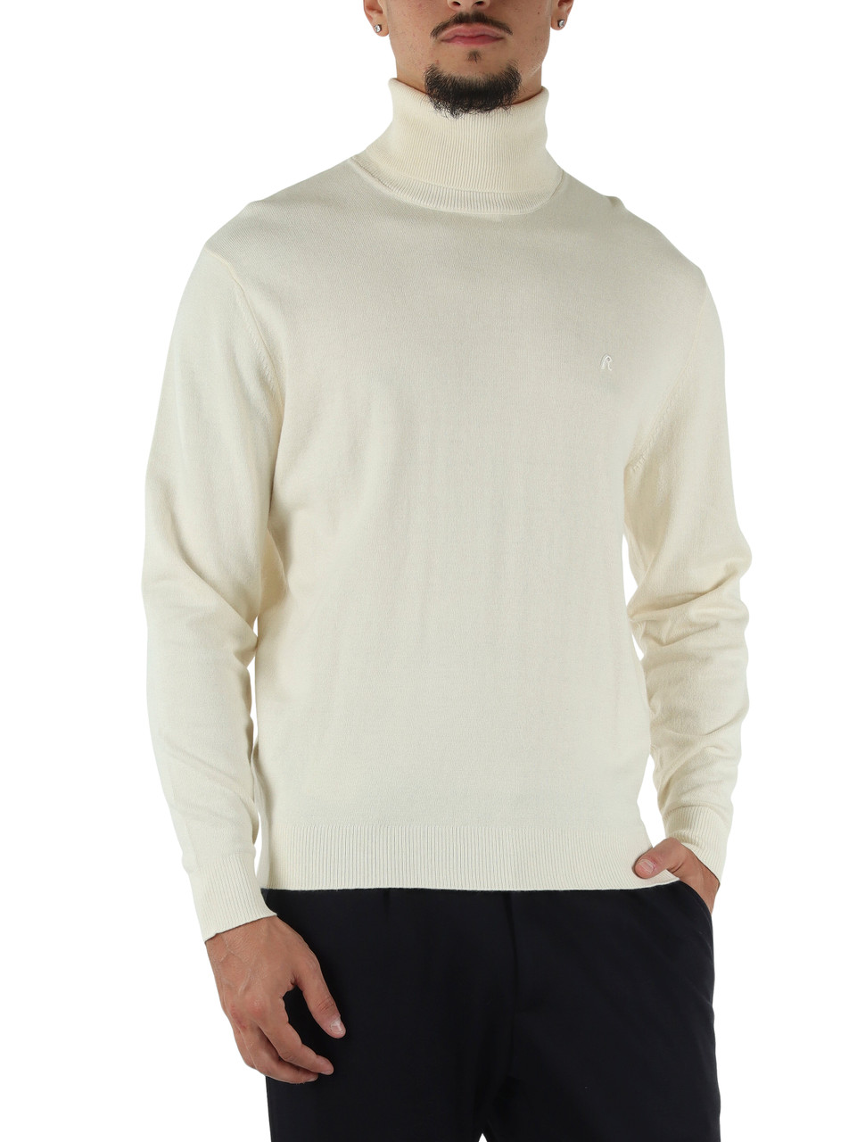 PANNA | Maglia collo alto in cotone e cashmere