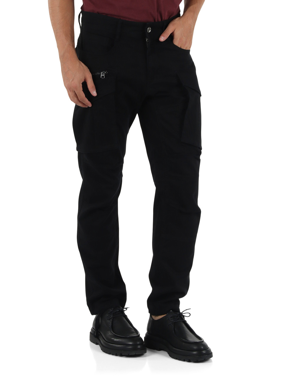NERO | Pantalone cargo JOE in cotone stretch