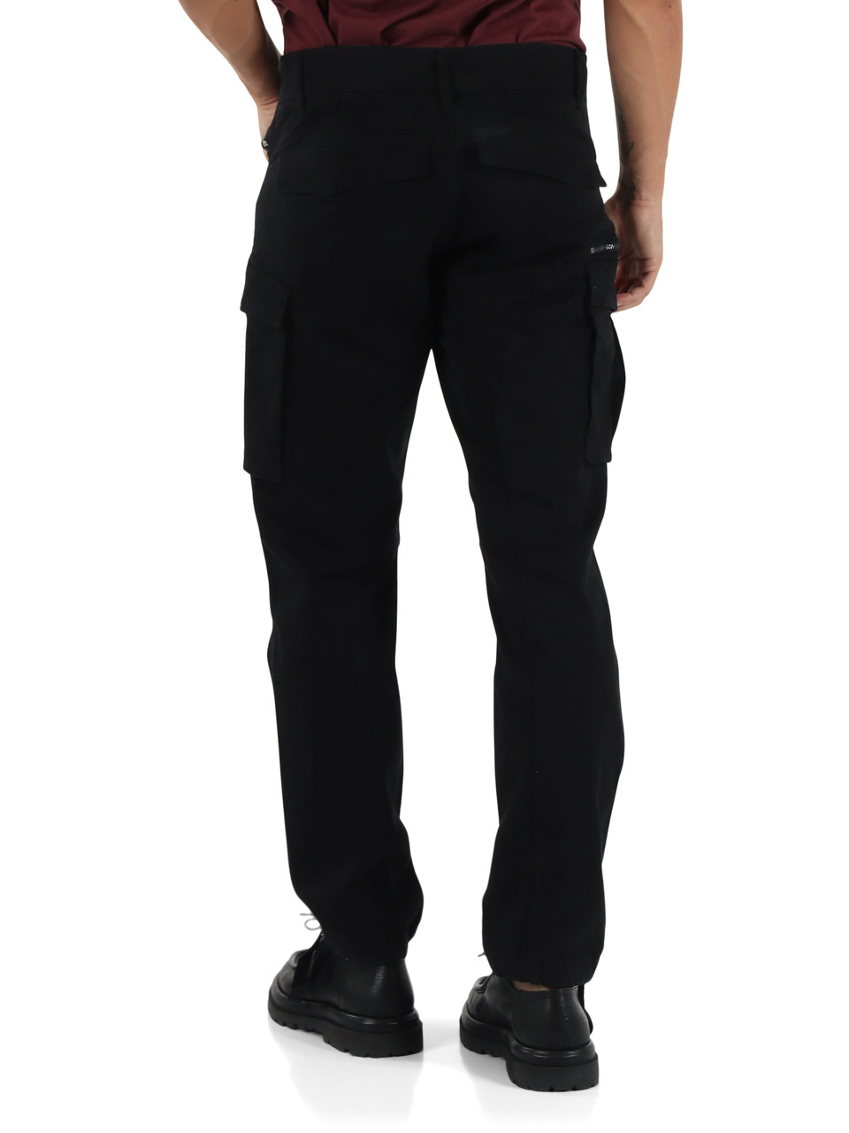 NERO | Pantalone cargo JOE in cotone stretch