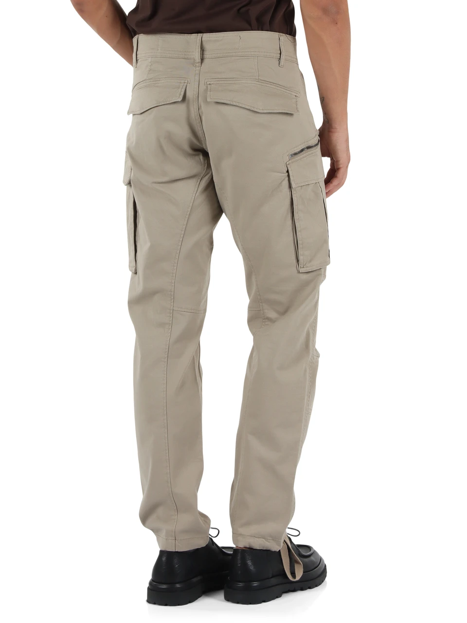 BEIGE | Pantalone cargo JOE in cotone stretch