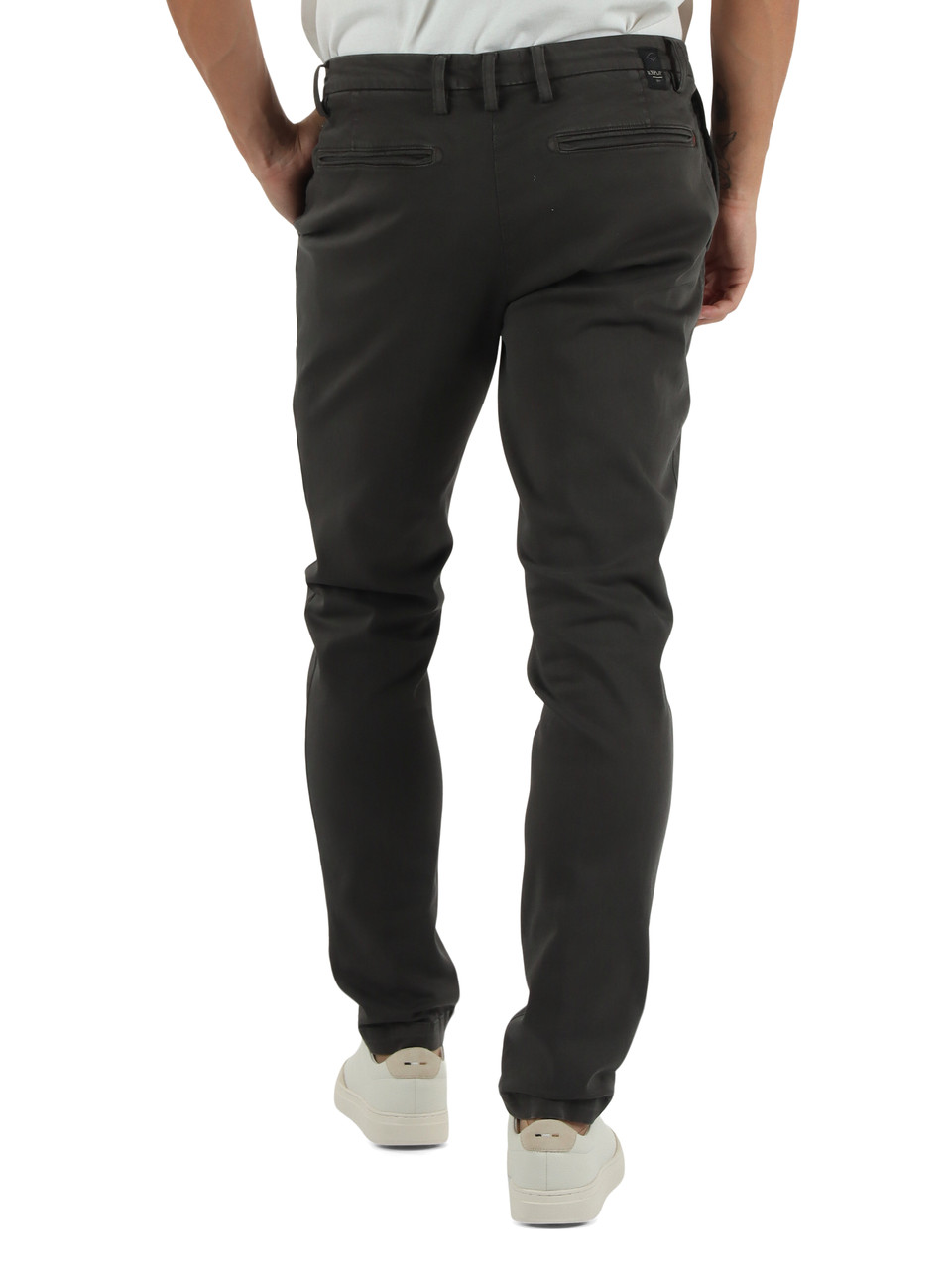 GRIGIO SCURO | Pantalone in cotone stretch BENNI Hyperflex regular fit