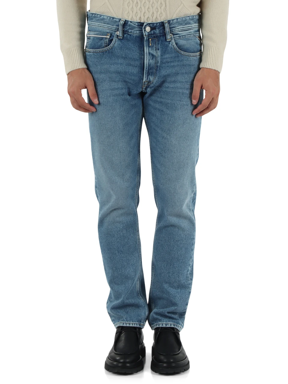 BLU CHIARO | Pantalone jeans cinque tasche GROVER straight fit