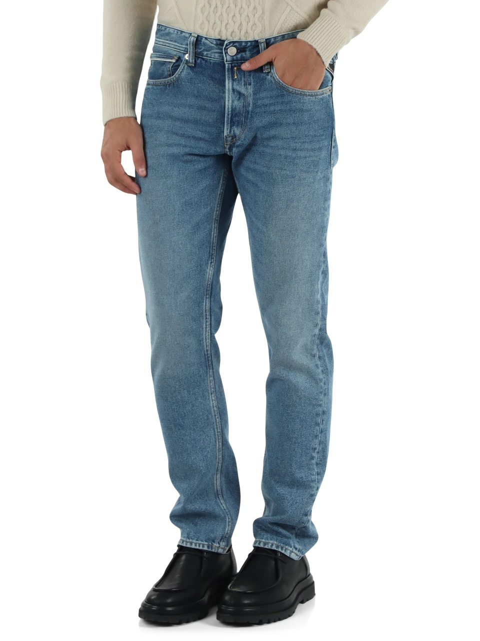 BLU CHIARO | Pantalone jeans cinque tasche GROVER straight fit