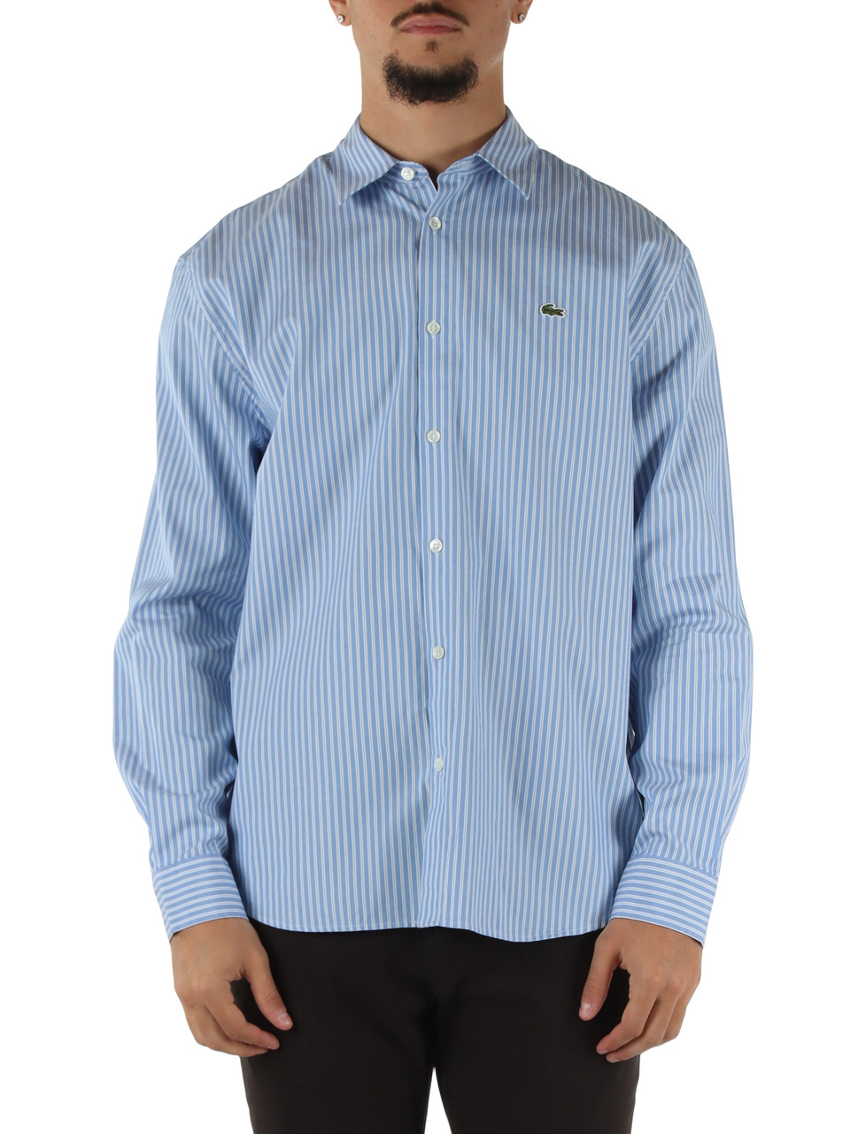 AZZURRO | Camicia regular fit in cotone a righe