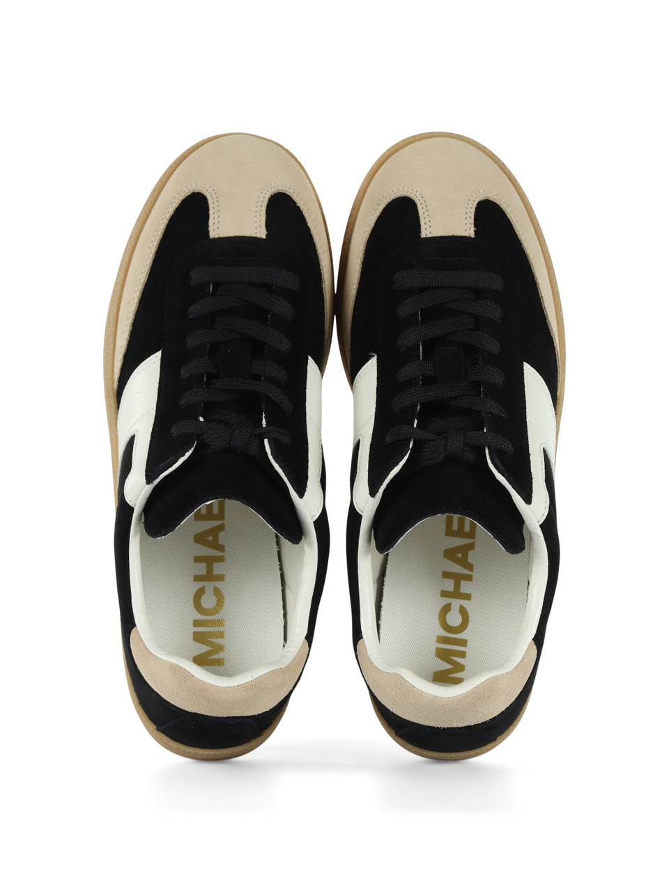 NERO | Sneakers in suede JOVIE con inserti a contrasto