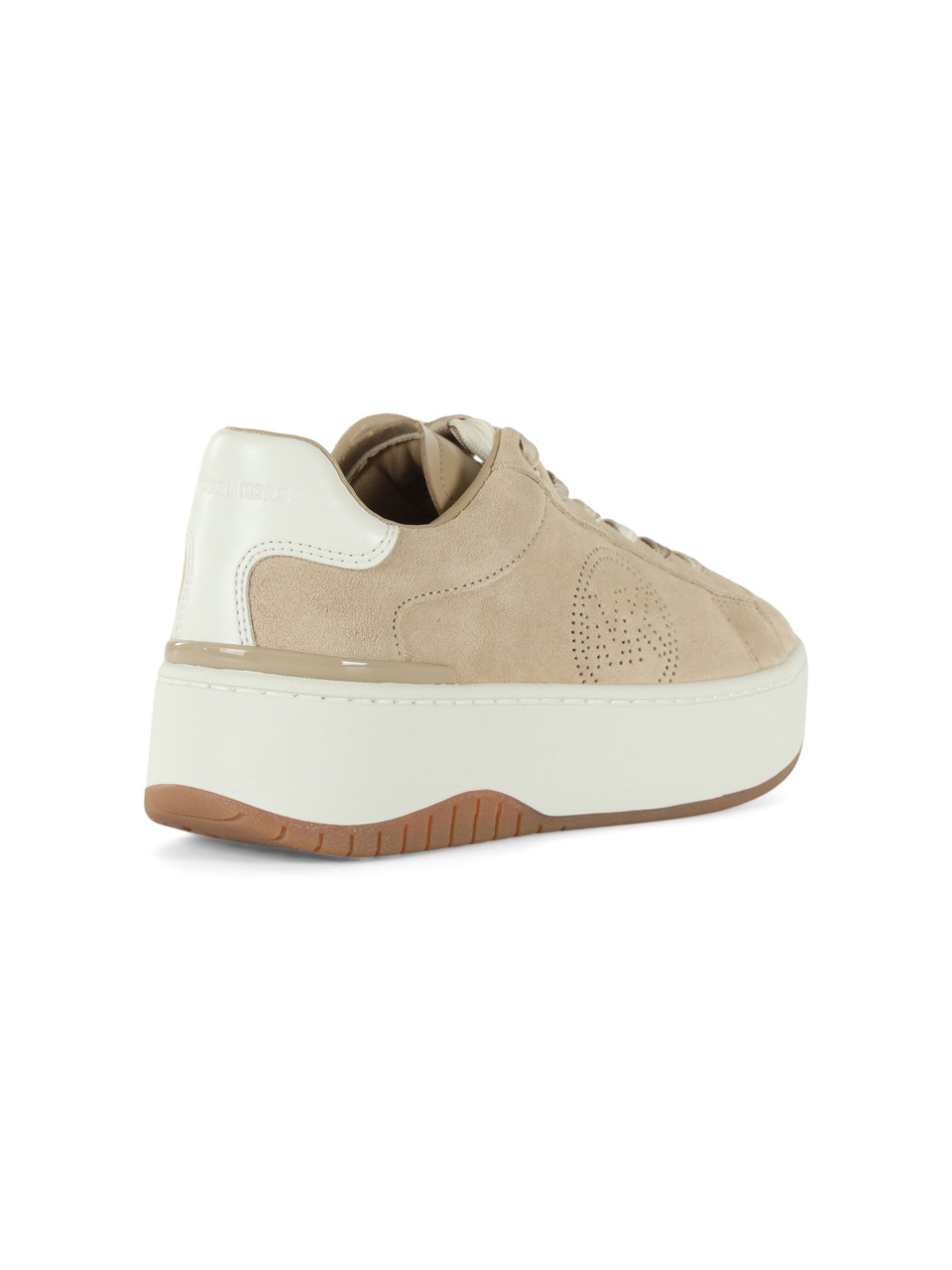 BEIGE | Sneakers in suede DOTTIE con motivo logo