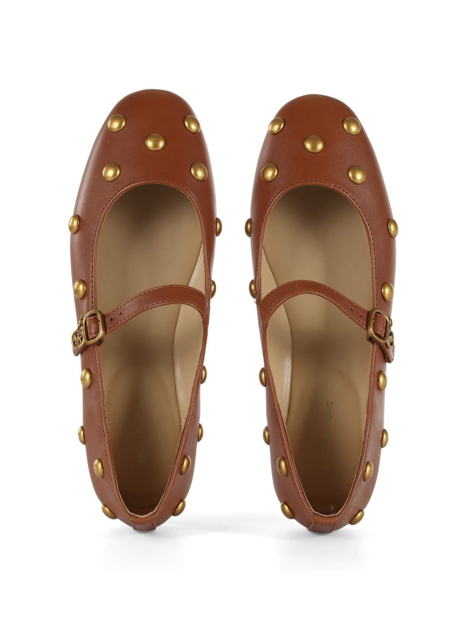 CUOIO | Ballerine in pelle NELLIE con borchie applicate