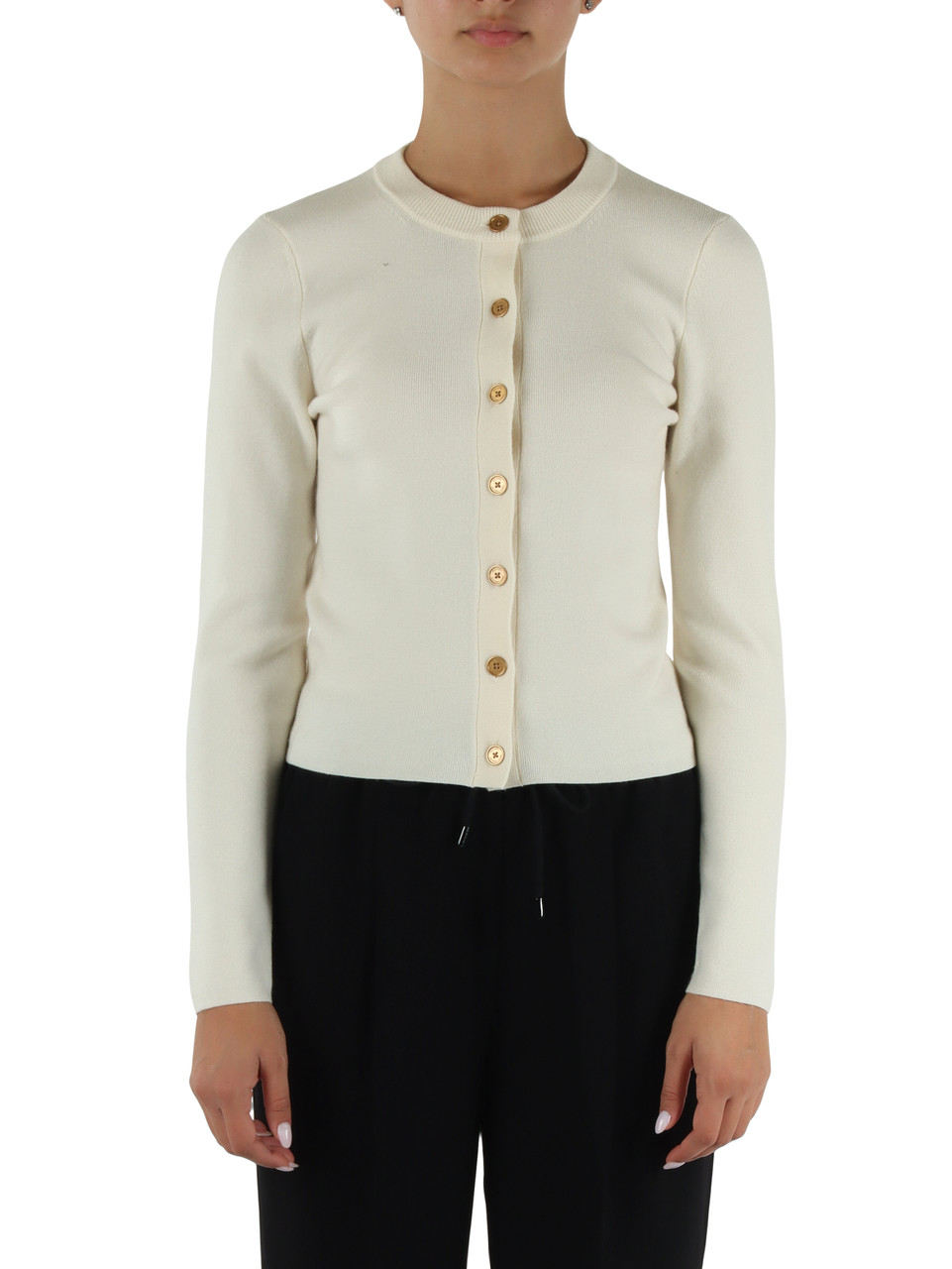 PANNA | Cardigan girocollo in misto lana