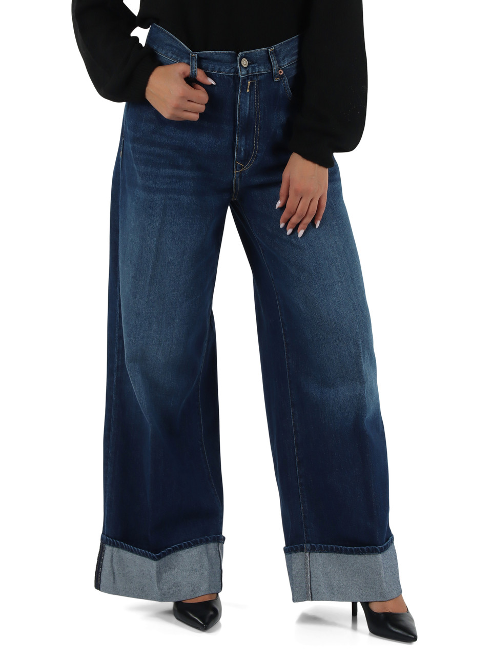 BLU | Pantaloni jeans NARJA Low Waist Wide Leg Fit