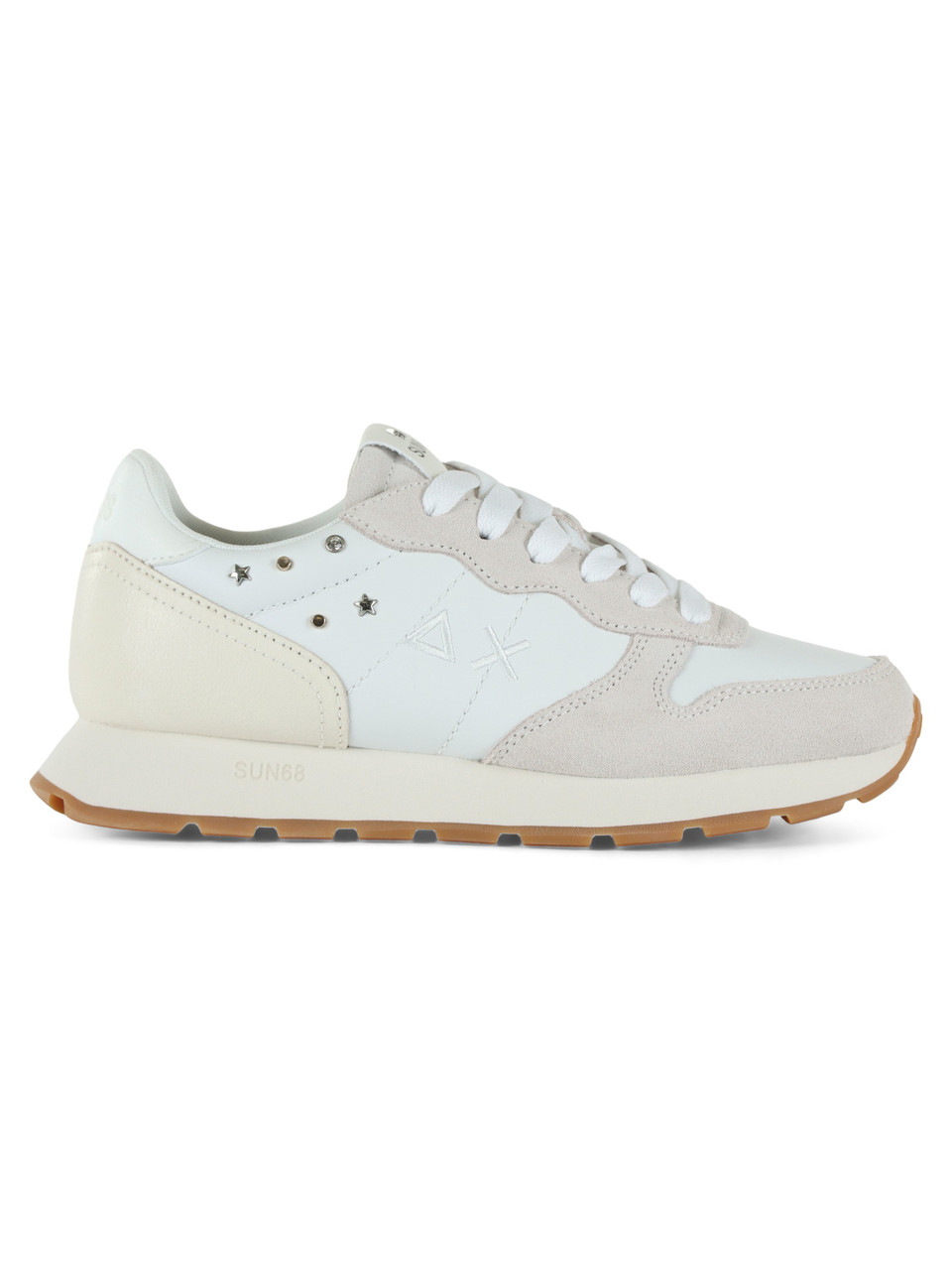 BIANCO | Sneakers in pelle ed ecopelle ALLY STUDS