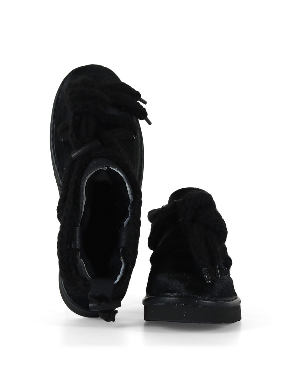 NERO | Stivaletto P021 COZY in cavallino con interno in shearling